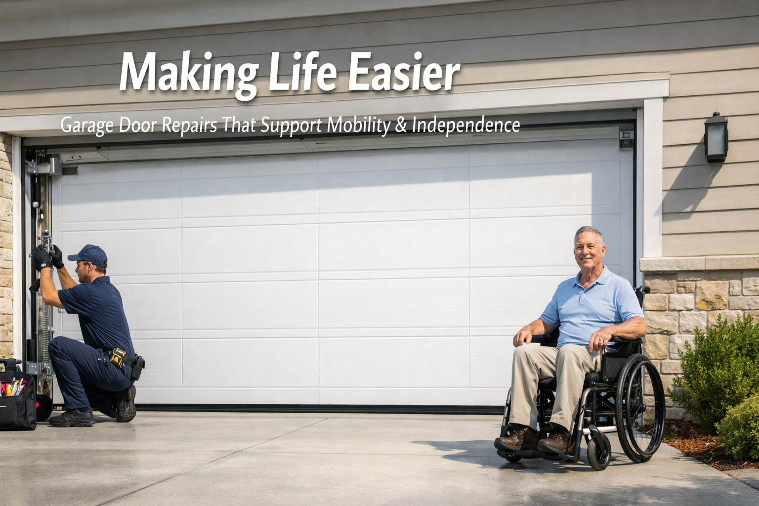 Making Life Easier: Garage Door Repairs That Support Mobility & Independence